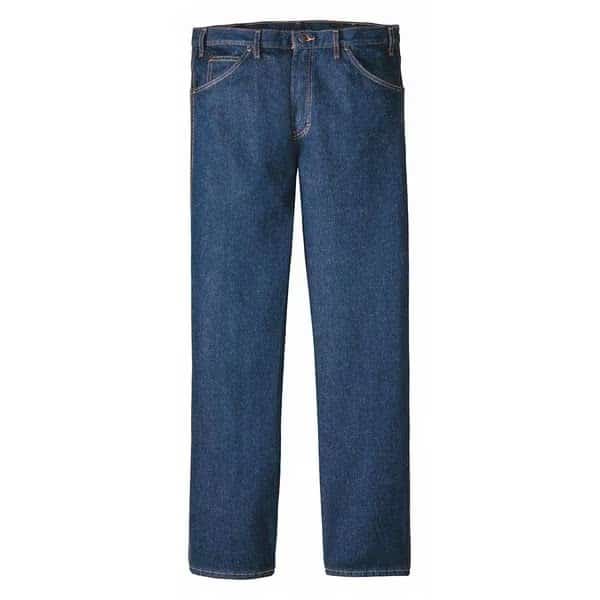 Men's Regular Pocket Jeans, 46 in, Rinsed Indigo Blue, Cotton