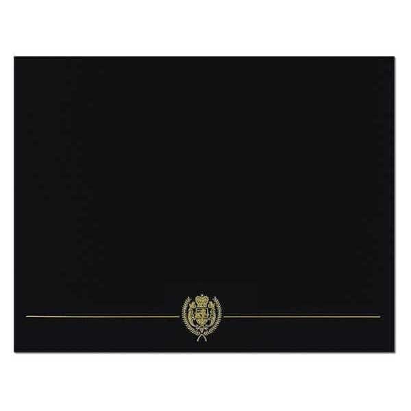 Certificate Cover, Black/Gold, 12 in H, PK5, GREAT PAPERS, Mfr# 038951