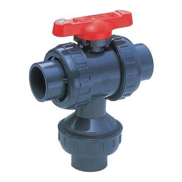 Ball Valve,1-1/2" Pipe Size,Plastic, Mfr#: 2511015, ASAHI