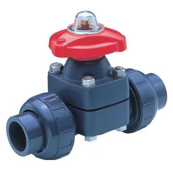 Diaphragm Valve, 7-15/64" L, 1" Pipe Size