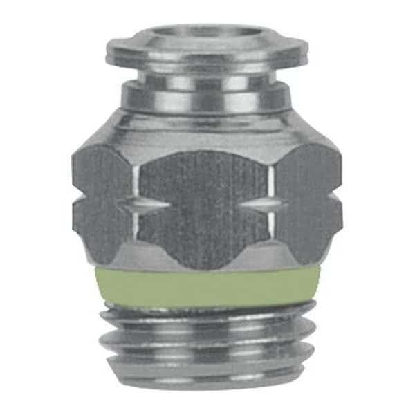 Male Connector, Push-to-Connect x Universal, 8mm Tube OD, 1/4 in Pipe Size, Stainless Steel