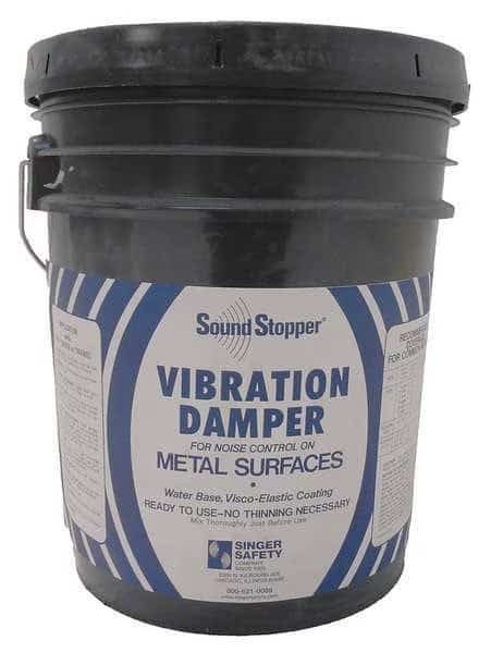 Sound-Dampening Coating, Water Based Elastic, 12 in W, 1 1/8 ft L, Beige
