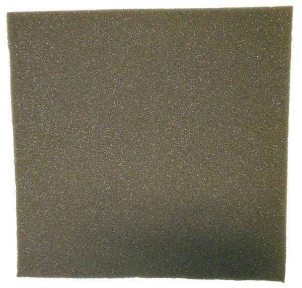 Acoustic Foam, 0.95 NRC, Polyurethane Foam, 4 1/2 ft W, 50 ft L, 1 in Thick, Gray