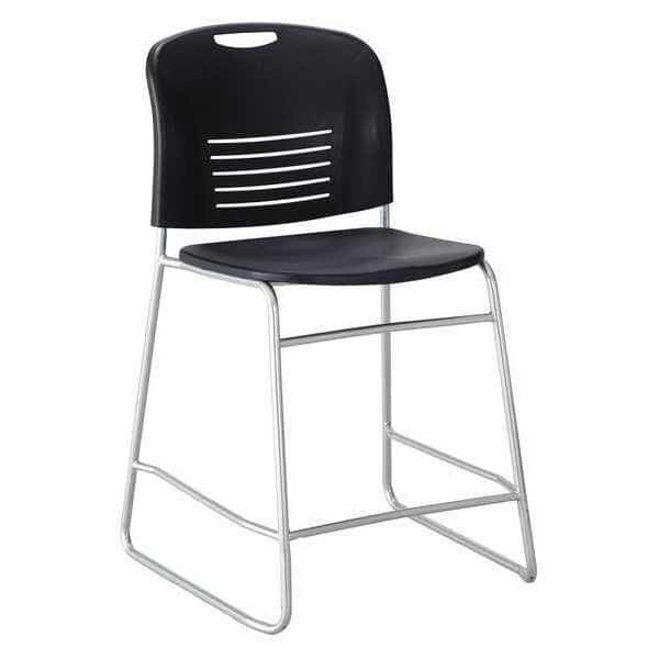 Task Stool, 40"H, Black