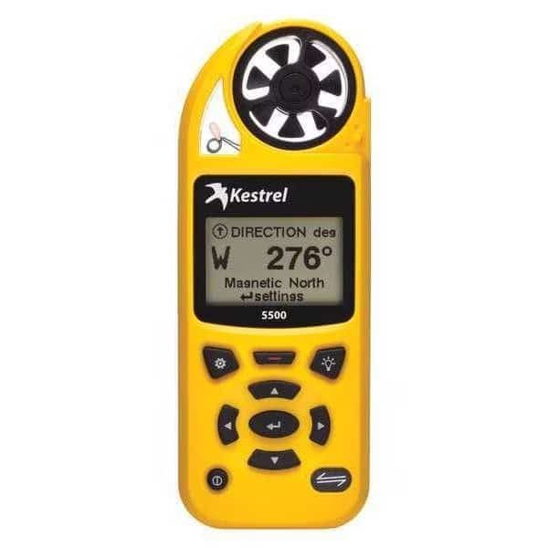 Weather Meter, Yellow, 0.3 to 48.87" Hg