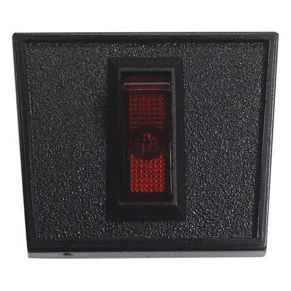 Rocker Switch, SPST, Panel Mount, Red