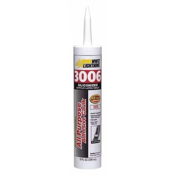 Hybrid Caulk, 10 oz, Cartridge, White, Hybrid Base