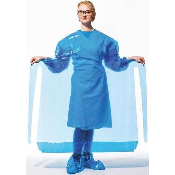 Gown, Blue, Necktie, 50" L, 28" W, L, PK50