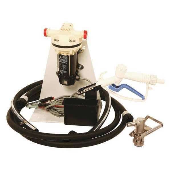 Electric Operated Drum Pump, 12VDC, 8 Max. Flow Rate , 1/10 HP, Polypropylene, 3/4" Inlet