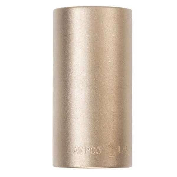 1/2 in Drive, 28mm Metric Socket, 6 Points, Almn Brz, Natural, 28 mm