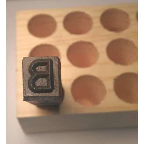 Hand Stamp,3" Shank L,Steel, Mfr#: 06273 B, YOUNG BROS. STAMP WORKS