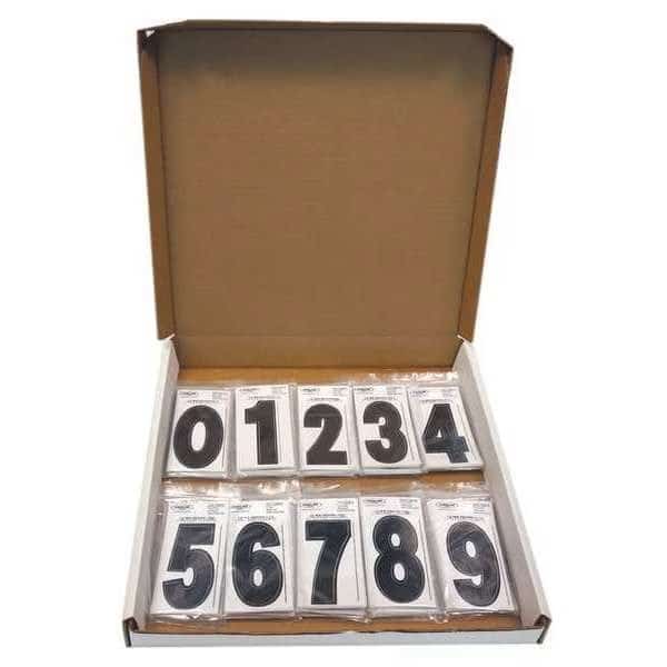 Number Kit,Black,3 in. Overall H,PK300, Mfr#: 3SCBP30, HARDLINE PRODUCTS