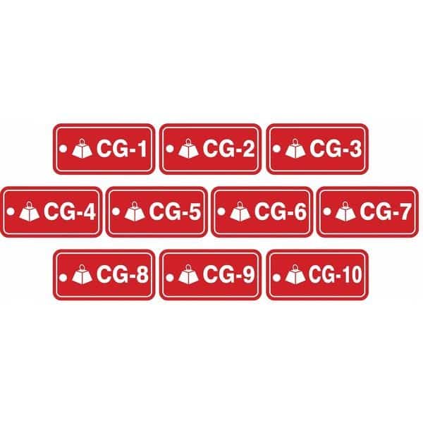 Energy Source ID Tag, 1-1/2" H, PK10, ACCUFORM, Mfr# TDF120VPR