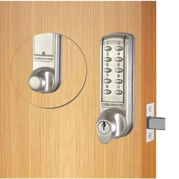 Electronic Key Lock,1-5/8" Outside W, Mfr#: CL2210-BS, CODELOCKS