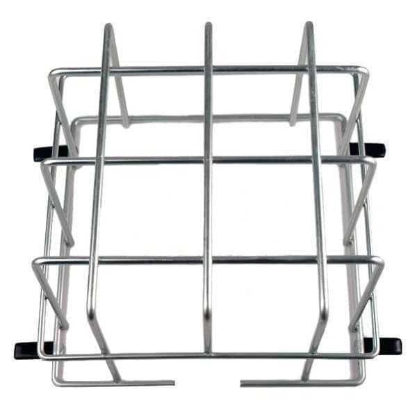 Clock and Bell Guard, Steel, 9" W, Gray