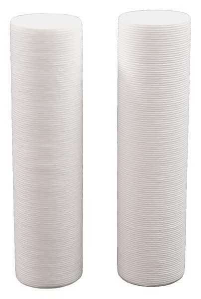 Quick Connect Filter, 8 gpm, 1 Micron, 2-1/2" O.D., 10 in H, 2 PK