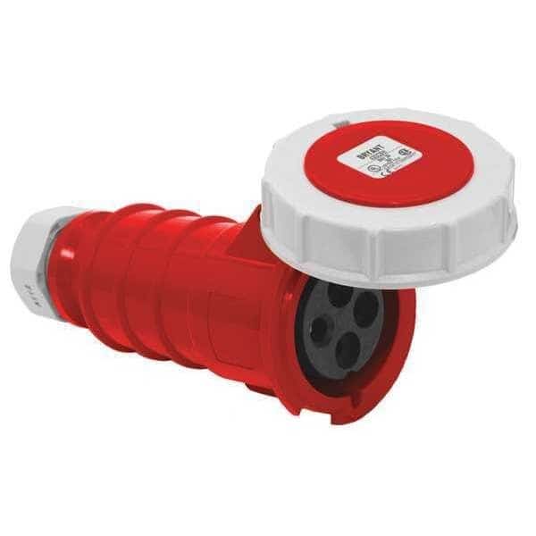 Watertight Pin & Sleeve Connector, 30 A, 480V AC, Three Phase, 3 Pole, IEC Grounding, NEMA Not Rated