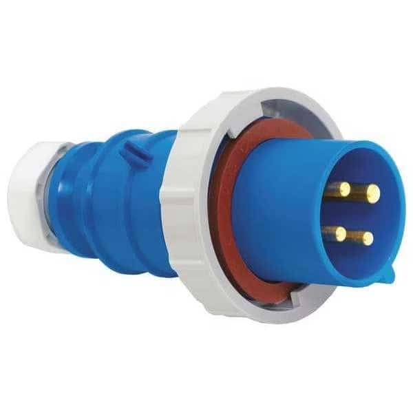 Pin and Sleeve Plug,Blue,2 Poles,240VAC, Mfr#: BRY320P6W, BRYANT