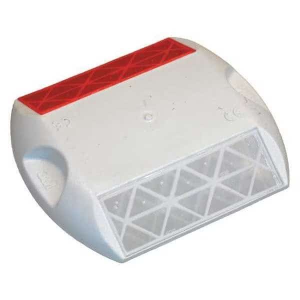 Pavement Marker, White/Red, 4" L, PK100