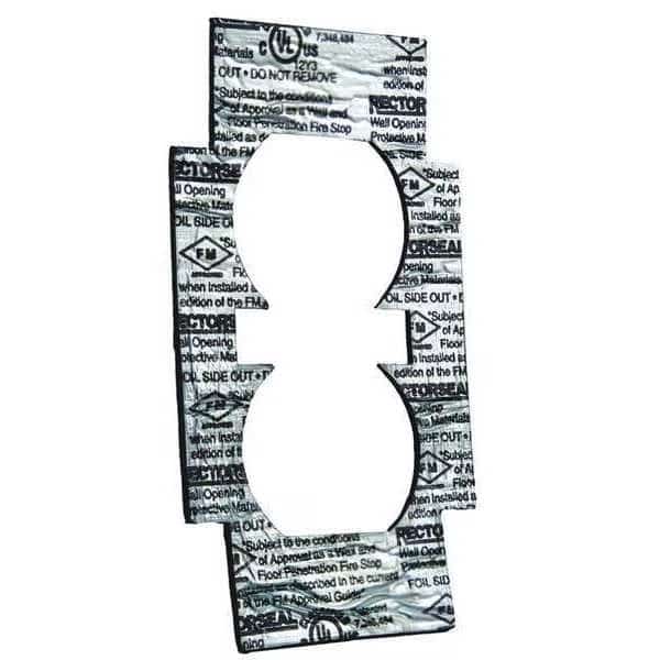 Fire Barrier Gasket, 2-1/2" L, 4-1/4" H