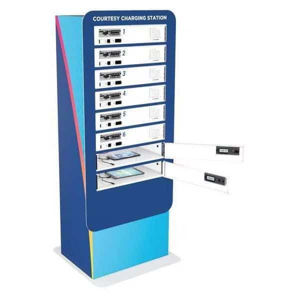 Device Charging Locker, Pedestal Mounting