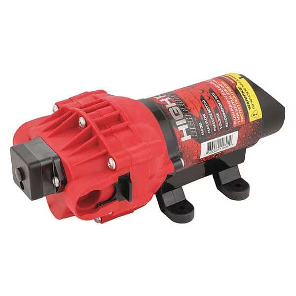 Diaphragm Pump, 12VDC, 2.4 gpm Max. Flow