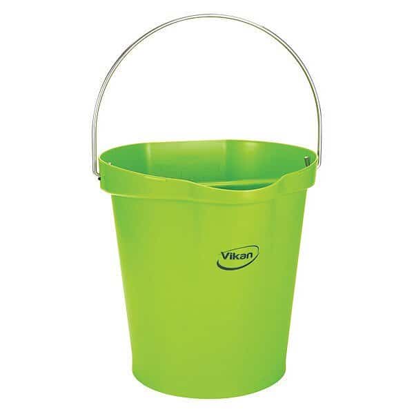 Hygienic Pail, 3 gal. Bucket Capacity, VIKAN, Mfr# 568677