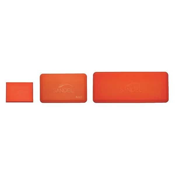 Antifatigue Mat, 2 ft. 6" L x 1 ft. 6" W, 3/4" Thickness, Polyurethane, Smooth, Orange