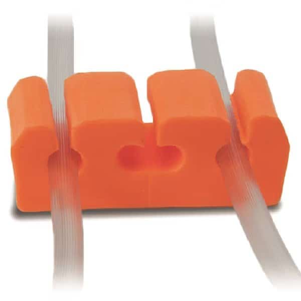 Cord Holder, Orange, PVC, 2-3/4" L, PK100