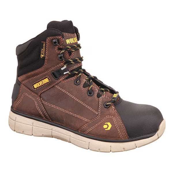 Men's 6 in Composite Toe 6-Inch Work Boot, Brown, 7 1/2, M, W10797