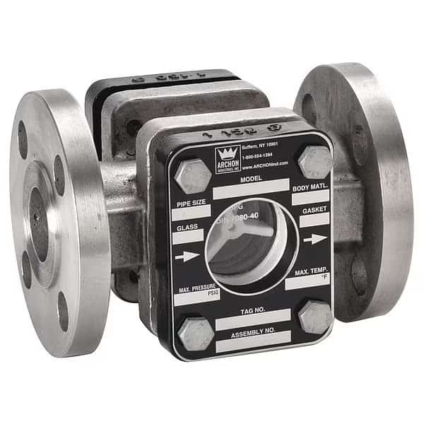 Sight Flow Indicator, 6-1/2"L, 1-1/2" Pipe