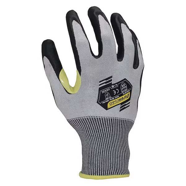 Cut Resistant Coated Gloves, Cut Level A3 , Dipped , Nitrile , Foam , L 1 PR
