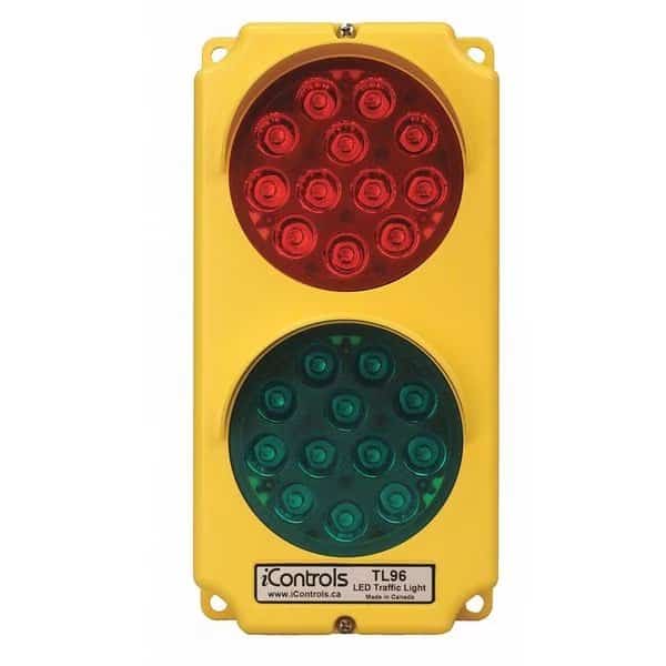 LED Traffic Light, Dock Safety, 5" W, 10" H