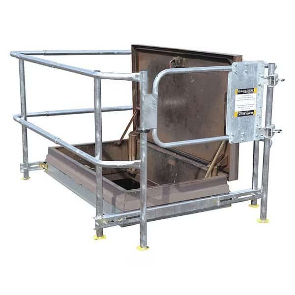 Roof Hatch Safety Rail, 96-120"L, 36-60"W