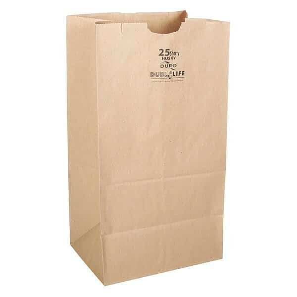 Grocery Bag, Brn, 15-7/8" L, 8-1/4" W, PK400