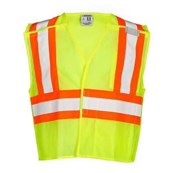 XL Class 2 Fleece Breakaway High Visibility Vest, Lime
