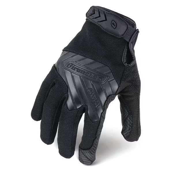 Tactical Glove, Size M, 9" L, Black, PR