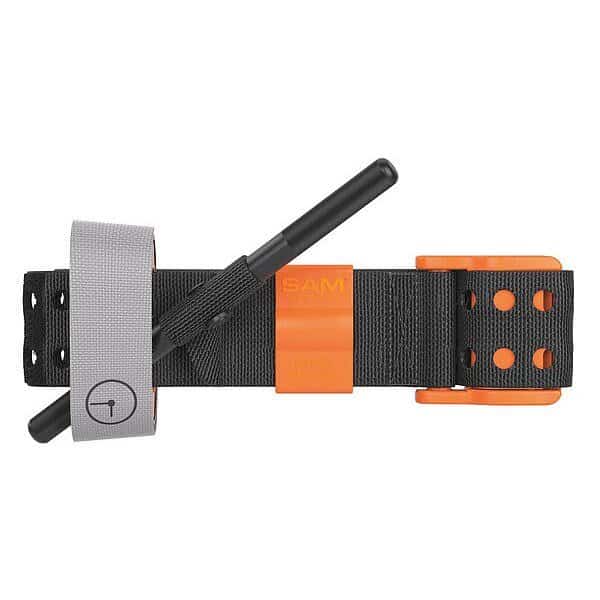 Tourniquet, Orange, 2 1/2" L, Aluminum