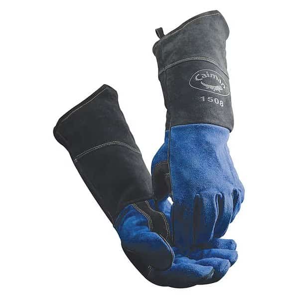 MIG/Stick Welding Gloves, Cowhide Palm, Universal, PR, Caiman, Mfr#: 1508