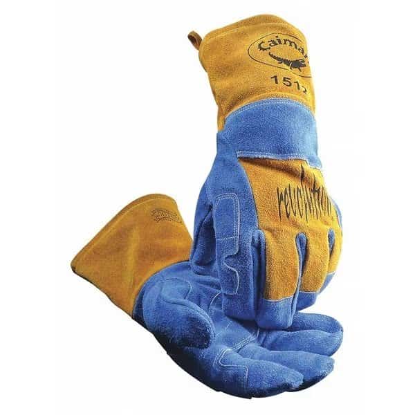 1512 Welding Gloves, Gauntlet Cuff, Reinforced Thumb, Premium Cowhide, Universal, 1 PR