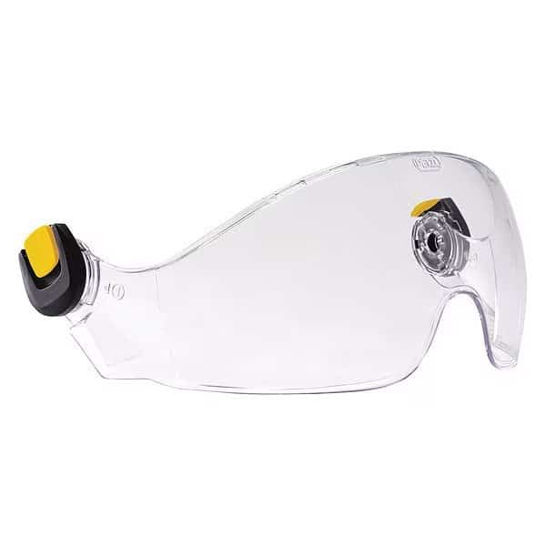 Eye Shield, Clear Visor, 3 1/2 in Height, Anti-Fog, Scratch-Resistant Lens