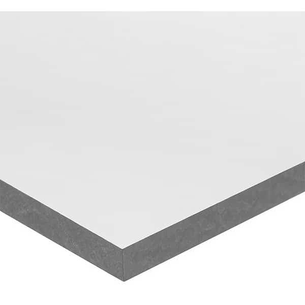 Rectangle, PVC T1, 1"x48", 0.125"T, Gray, Opq