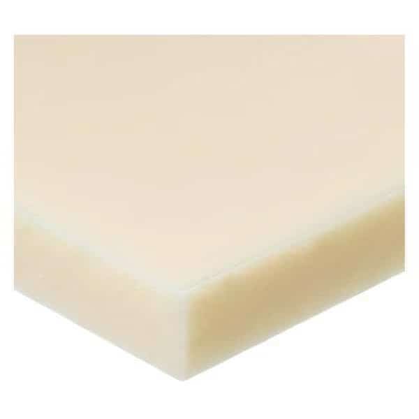 Off-White Nylon 6/12 Plastic Sheet Stock 48" L x 2" W x 1/4" Thick