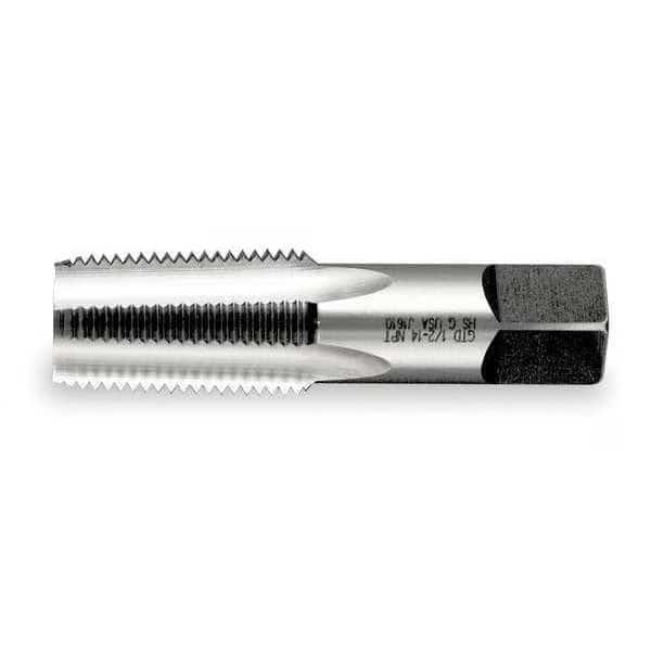 Pipe Tap, 1/2"-14, Taper, 4 Flutes, NPT