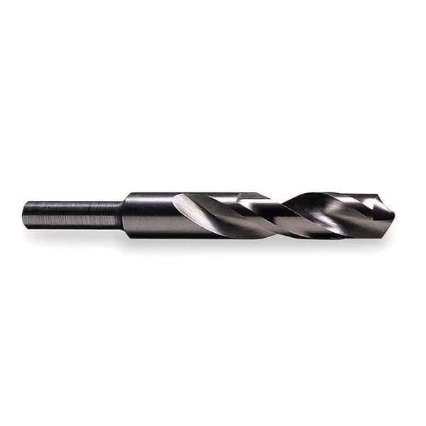 118 Degree Silver & Deming Drill with 1/2 Reduced Shank Cle-Line 1813 Steam Oxide HSS RHS/RHC 23/32