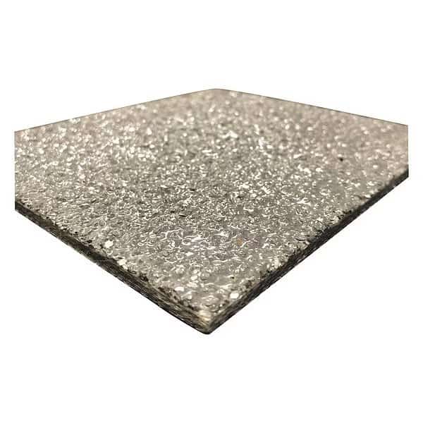 FiberPlate, Grit, Poly, Gry, 1/8 x 24 x24 In