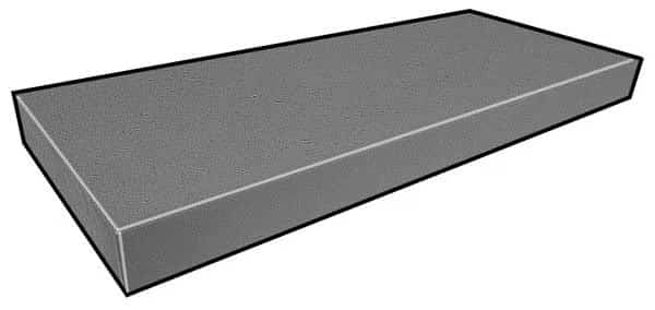 Fiberglass Bar Stair Tread, Medium Grit Surface, Corvex Resin, Light Gray