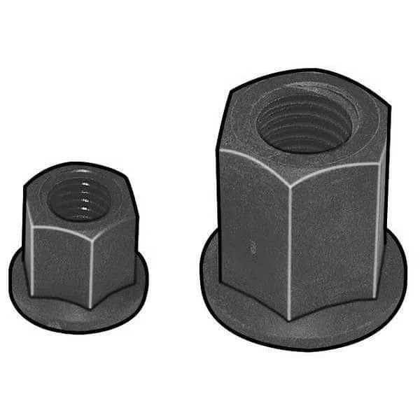 Flange Nut, 3/4"-10, Isoplast, Not Graded, Plain, 3/4 in Hex Wd