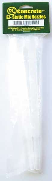Static Mixing Nozzle, Clear, 1:01 Mixing Ratio, 2 PK