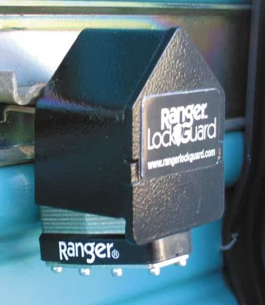 Padlock Guard, Hardened Steel, Blk, 2-1/2"L, Ranger Lock, Mfr#: RGRC-00